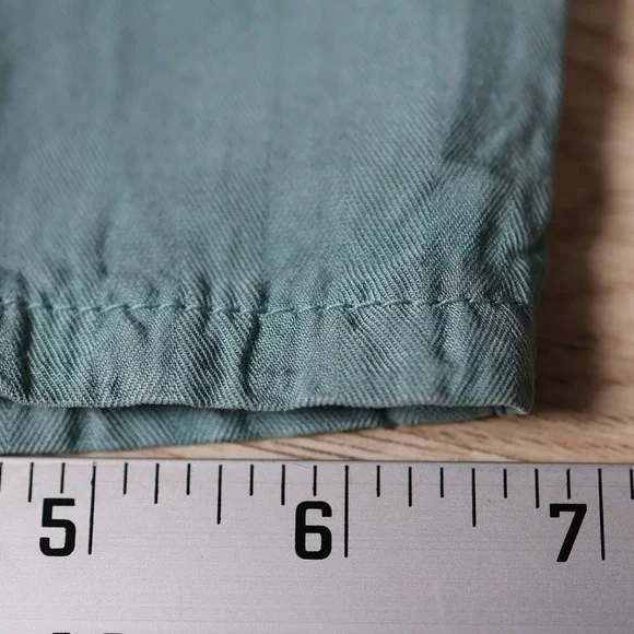 PT Torino Pants Mens 36x36 Green Slim Fit Cotton Linen Dress Casual Chinos